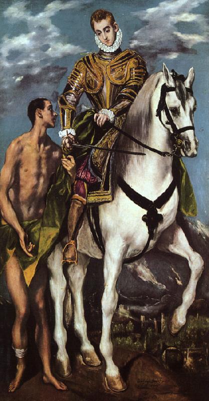 El Greco St.Martin and the Beggar